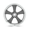 American Racing | VN215 CLASSIC TORQ THRUST II 17x8.0 ET-11 - MAG GRAY W/ MACHINED LIP