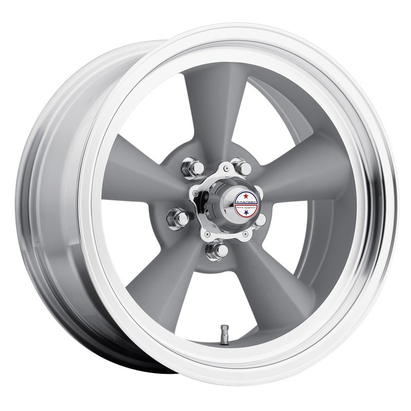 American Racing | VN309 TT O 15x7.0 ET-6 - VINTAGE SILVER W/ MACHINED LIP