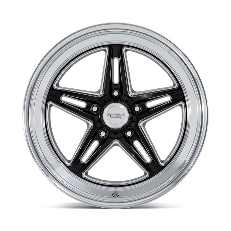American Racing | VN514 GROOVE 18x10.0 ET12 - GLOSS BLACK W/ DIAMOND CUT LIP
