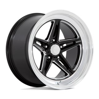 American Racing | VN514 GROOVE 18x7.0 ET0 - GLOSS BLACK W/ DIAMOND CUT LIP
