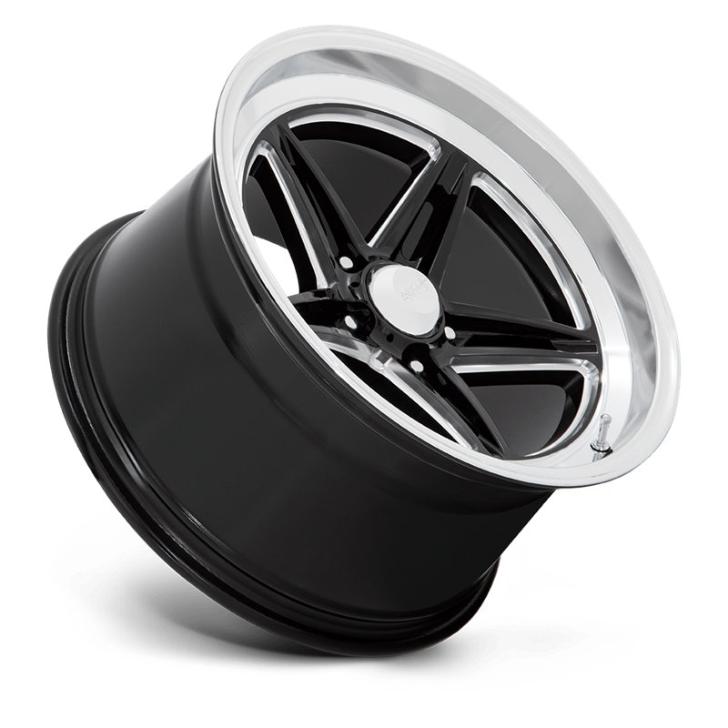 American Racing | VN514 GROOVE 18x7.0 ET0 - GLOSS BLACK W/ DIAMOND CUT LIP