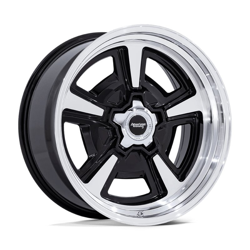 American Racing | VN517 MARAUDER 22x10.0 ET6 - GLOSS BLACK MACHINED W/ DIAMOND CUT LIP