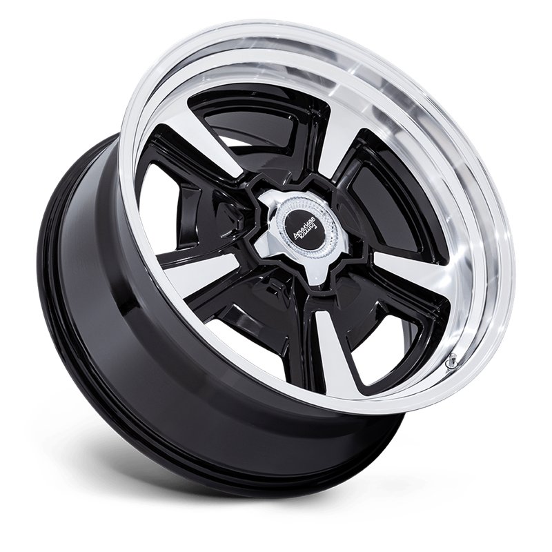 American Racing | VN517 MARAUDER 22x10.0 ET6 - GLOSS BLACK MACHINED W/ DIAMOND CUT LIP