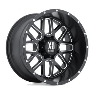 XD Wheels | XD820 GRENADE 18x9.0 ET18 - SATIN BLACK MILLED