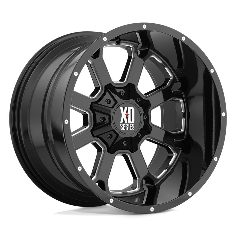 XD Wheels | XD825 BUCK 25 20x10.0 ET-24 - GLOSS BLACK MILLED