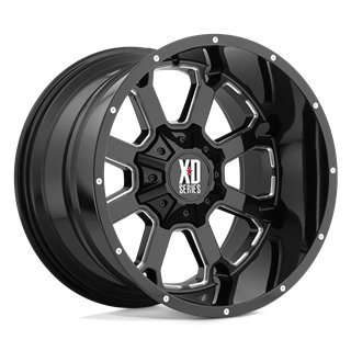 XD Wheels | XD825 BUCK 25 20x10.0 ET-24 - GLOSS BLACK MILLED
