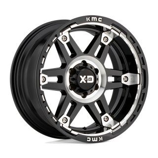 XD Wheels | XD840 SPY II 20x10.0 ET-18 - GLOSS BLACK MACHINED