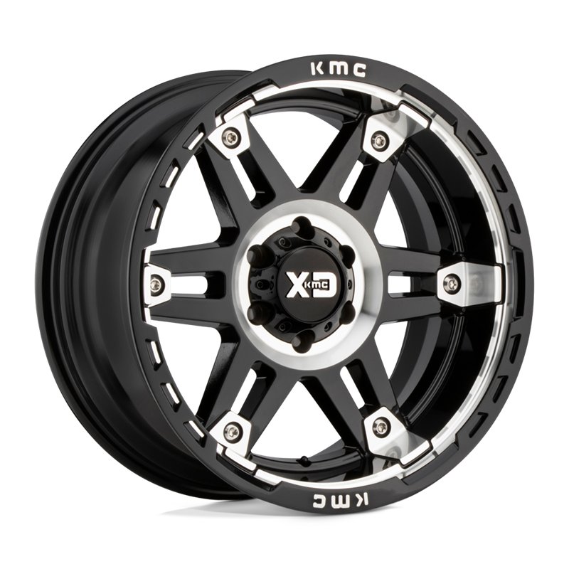 XD Wheels | XD840 SPY II 20x10.0 ET-18 - GLOSS BLACK MACHINED