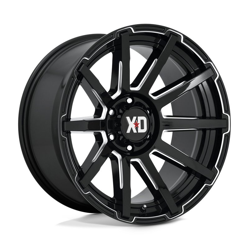 XD Wheels | XD847 OUTBREAK 20x10.0 ET-18 - GLOSS BLACK MILLED
