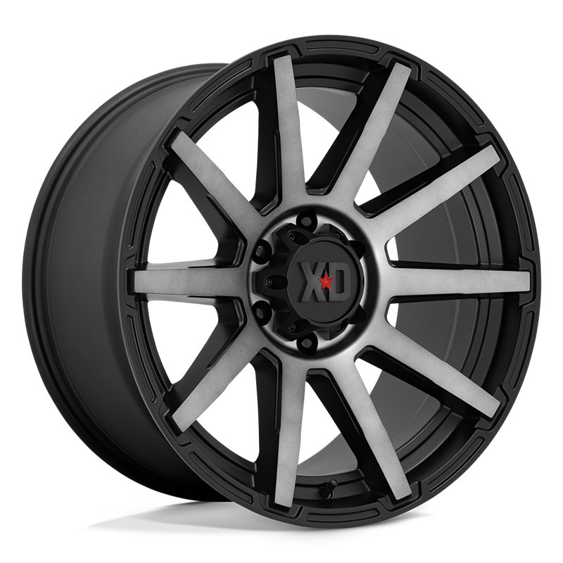 XD Wheels | XD847 OUTBREAK 20x10.0 ET-18 - SATIN BLACK W/ GRAY TINT