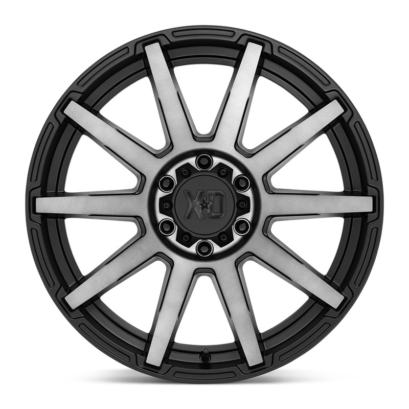 XD Wheels | XD847 OUTBREAK 20x10.0 ET-18 - SATIN BLACK W/ GRAY TINT