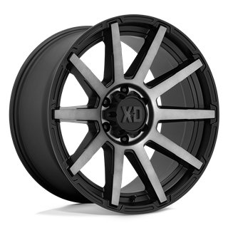 XD Wheels | XD847 OUTBREAK 22x10.0 ET-18 - SATIN BLACK W/ GRAY TINT
