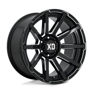 XD Wheels | XD847 OUTBREAK 20x9.0 ET0 - GLOSS BLACK MILLED