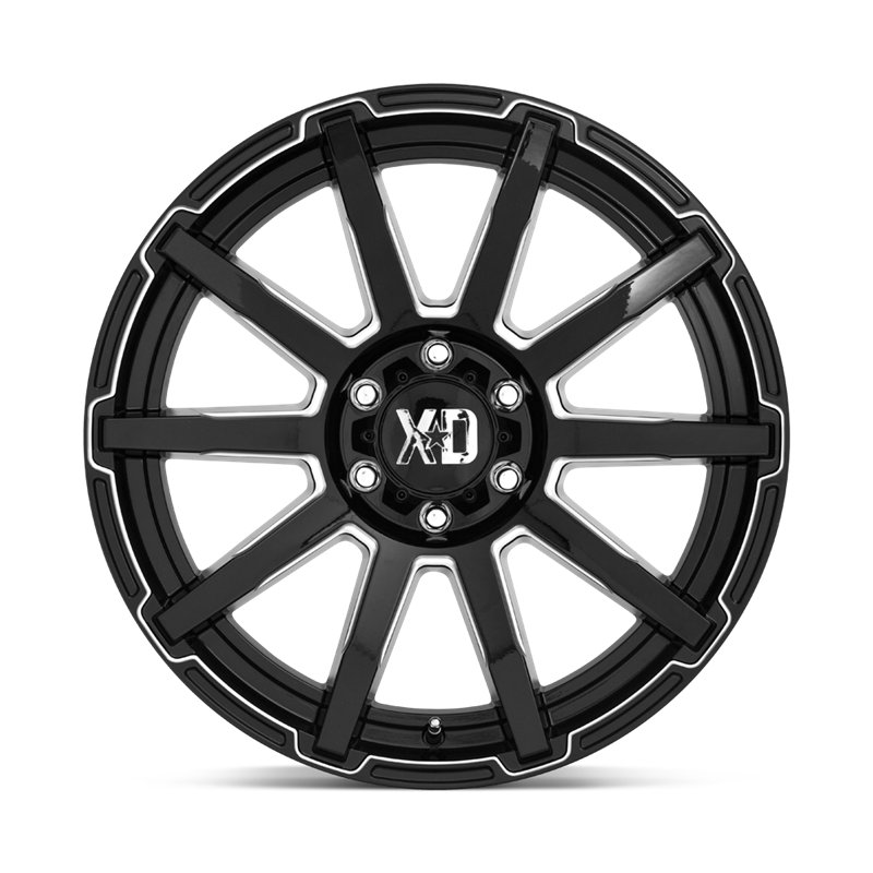 XD Wheels | XD847 OUTBREAK 20x9.0 ET0 - GLOSS BLACK MILLED