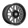 XD Wheels | XD849 GRENADE II 20x10.0 ET-18 - GLOSS BLACK MILLED