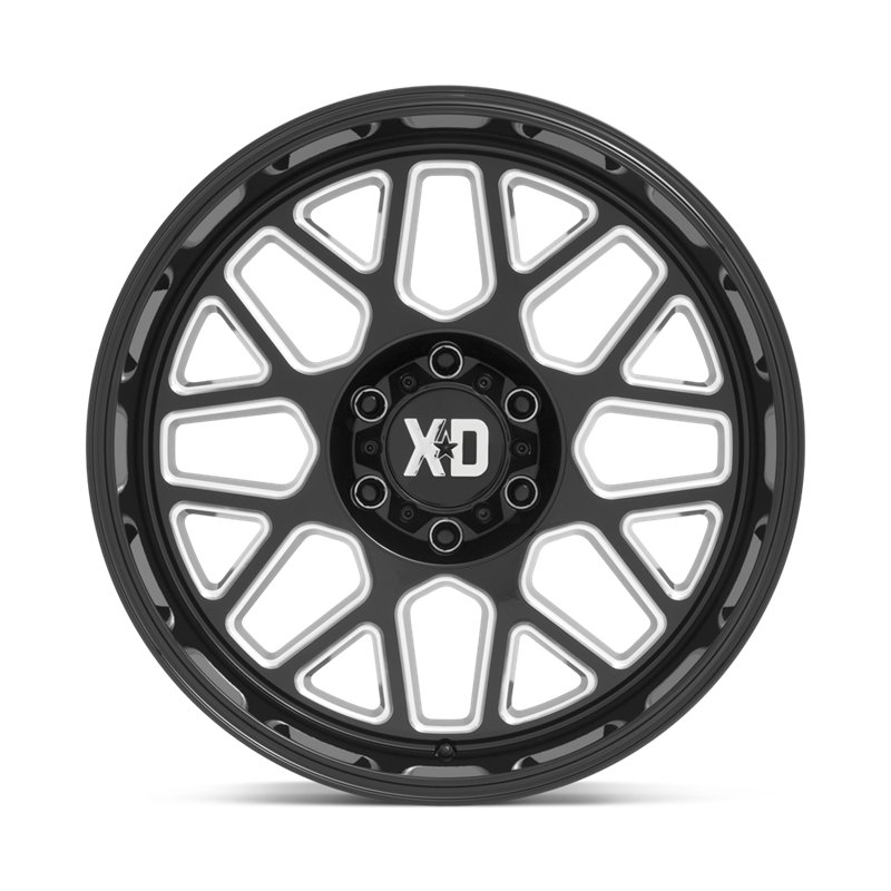 XD Wheels | XD849 GRENADE II 20x9.0 ET0 - GLOSS BLACK MILLED
