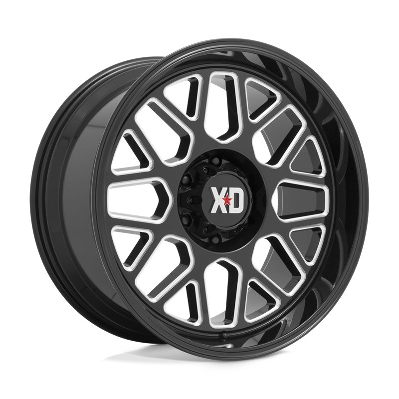 XD Wheels | XD849 GRENADE II 20x9.0 ET18 - GLOSS BLACK MILLED