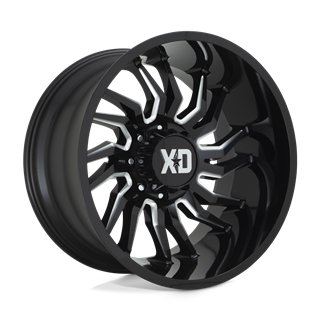 XD Wheels | XD858 TENSION 22x10.0 ET-18 - GLOSS BLACK MILLED