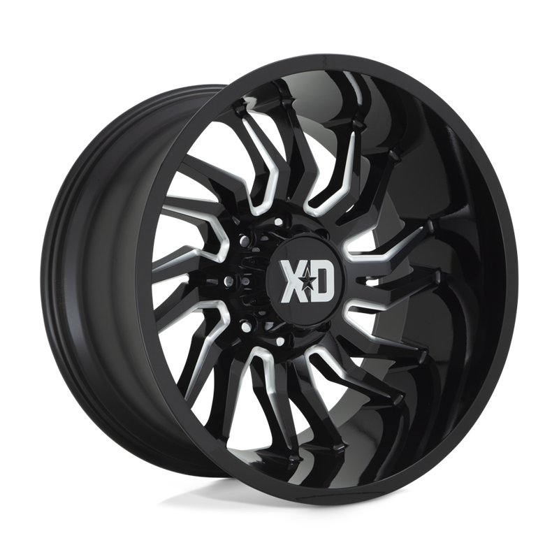 XD Wheels | XD858 TENSION 22x10.0 ET-18 - GLOSS BLACK MILLED