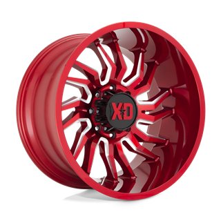 XD Wheels | XD858 TENSION 22x12.0 ET-44 - CANDY RED MILLED