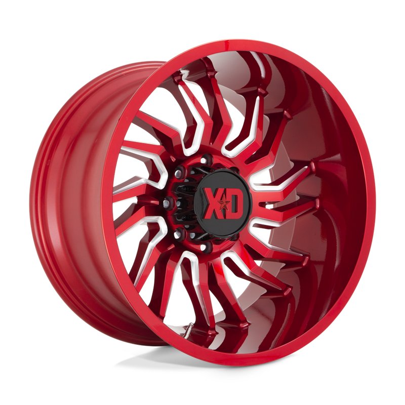 XD Wheels | XD858 TENSION 22x12.0 ET-44 - CANDY RED MILLED