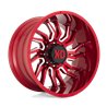 XD Wheels | XD858 TENSION 22x12.0 ET-44 - CANDY RED MILLED