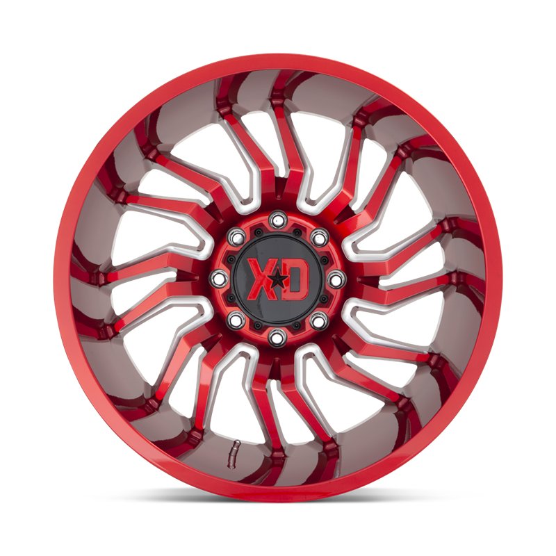 XD Wheels | XD858 TENSION 22x12.0 ET-44 - CANDY RED MILLED