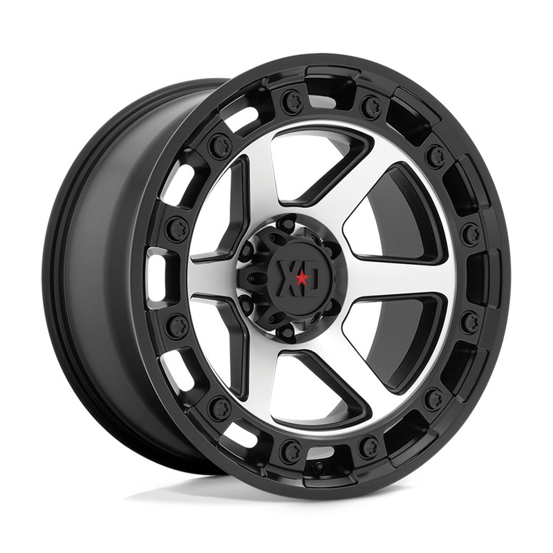 XD Wheels | XD862 RAID 17x9.0 ET0 - SATIN BLACK MACHINED