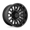 XD Wheels | XD864 ROVER 22x10.0 ET-18 - SATIN BLACK W/ GLOSS BLACK LIP