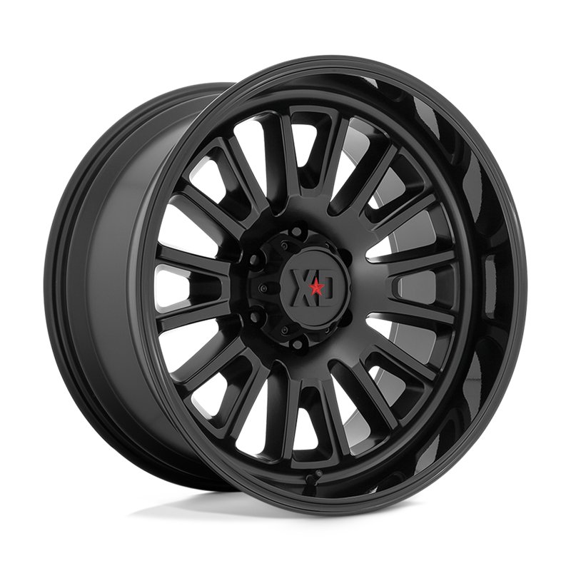 XD Wheels | XD864 ROVER 22x10.0 ET-18 - SATIN BLACK W/ GLOSS BLACK LIP