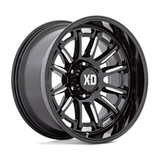 XD Wheels | XD865 PHOENIX 20x10.0 ET-18 - GLOSS BLACK MILLED