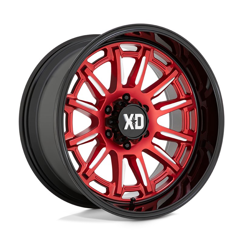 XD Wheels | XD865 PHOENIX 20x10.0 ET-18 - CANDY RED MILLED W/ BLACK LIP