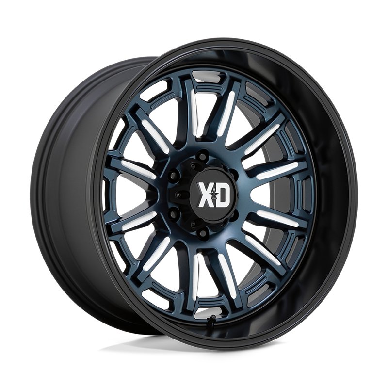 XD Wheels | XD865 PHOENIX 20x10.0 ET-18 - METALLIC BLUE MILLED W/ BLACK LIP