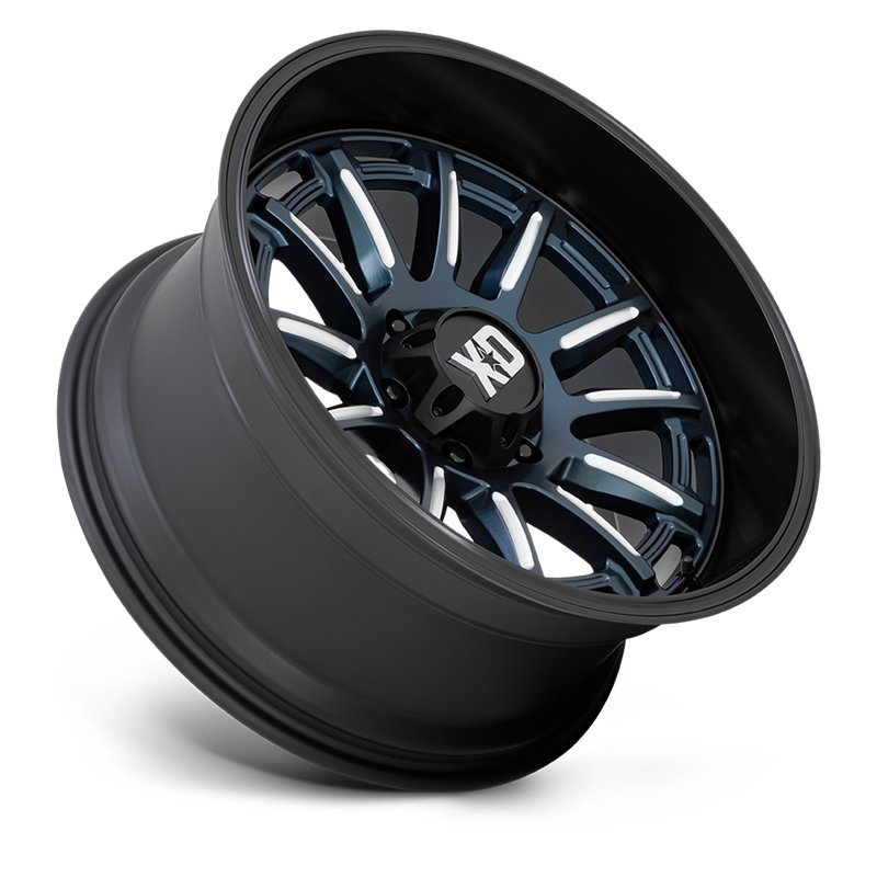 XD Wheels | XD865 PHOENIX 20x10.0 ET-18 - METALLIC BLUE MILLED W/ BLACK LIP