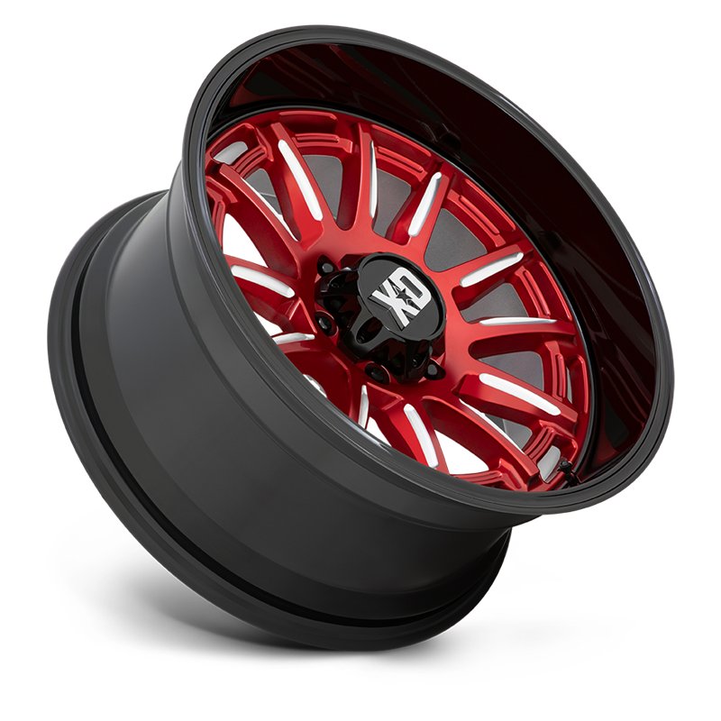 XD Wheels | XD865 PHOENIX 20x10.0 ET-18 - CANDY RED MILLED W/ BLACK LIP