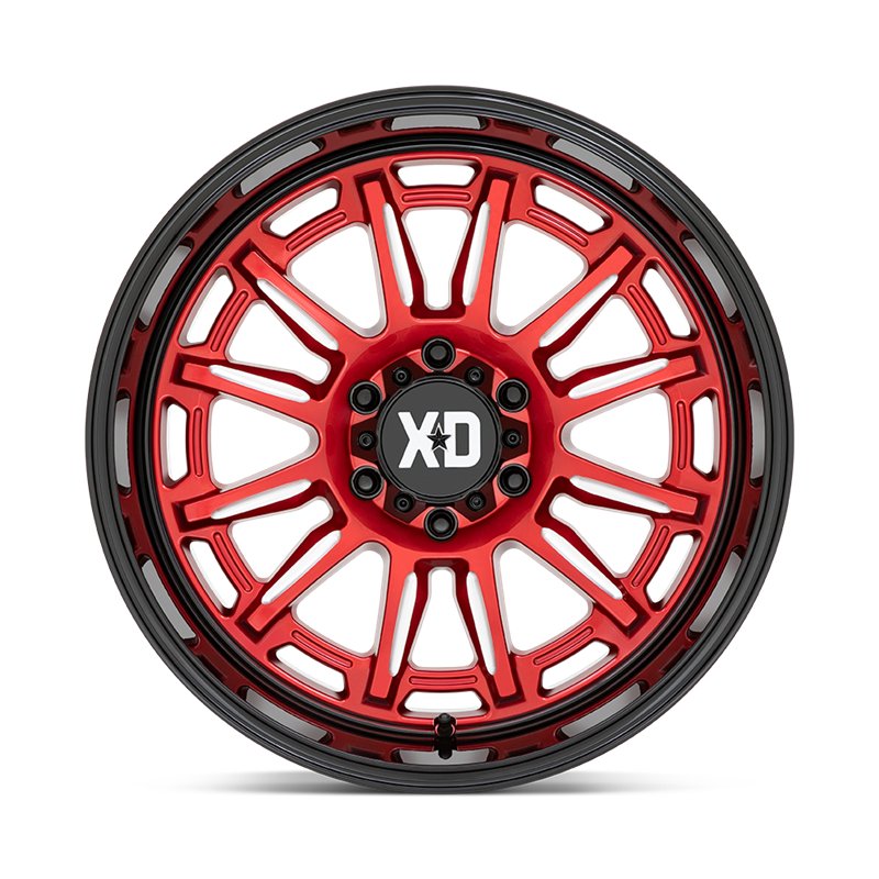 XD Wheels | XD865 PHOENIX 20x10.0 ET-18 - CANDY RED MILLED W/ BLACK LIP
