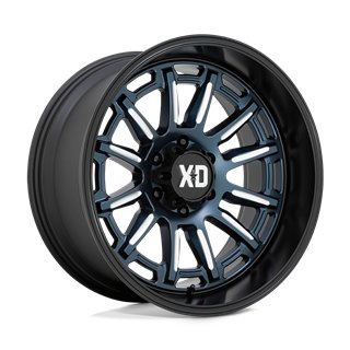 XD Wheels | XD865 PHOENIX 20x9.0 ET0 - METALLIC BLUE MILLED W/ BLACK LIP
