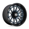 XD Wheels | XD865 PHOENIX 20x9.0 ET0 - METALLIC BLUE MILLED W/ BLACK LIP
