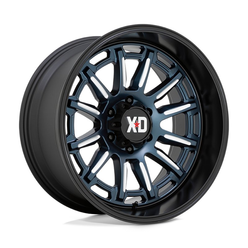 XD Wheels | XD865 PHOENIX 20x9.0 ET0 - METALLIC BLUE MILLED W/ BLACK LIP