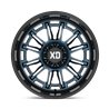 XD Wheels | XD865 PHOENIX 20x9.0 ET0 - METALLIC BLUE MILLED W/ BLACK LIP
