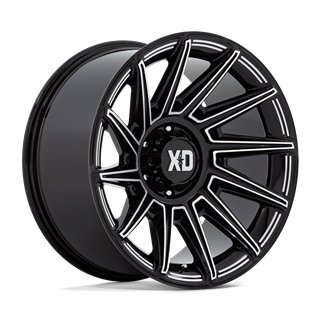 XD Wheels | XD867 SPECTER 20x10.0 ET-18 - GLOSS BLACK MILLED