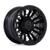 XD Wheels | XD870 BOMBER 20x10.0 ET-18 - MATTE BLACK W/ GLOSS BLACK RING