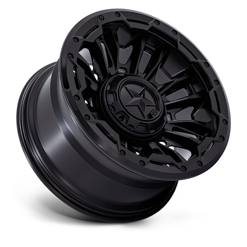 XD Wheels | XD870 BOMBER 20x10.0 ET-18 - MATTE BLACK W/ GLOSS BLACK RING