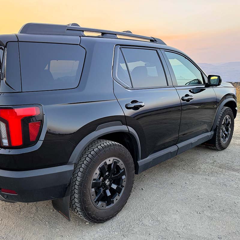 RallyArmor | Black UR Mud Flap Orange Logo - Passport 2026