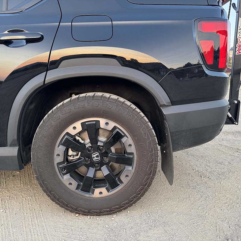 RallyArmor | Black UR Mud Flap Orange Logo - Passport 2026