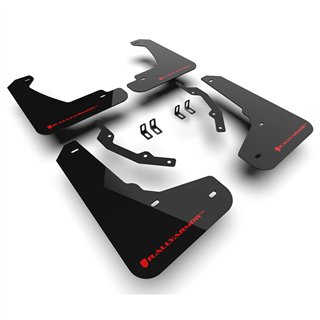 RallyArmor | Black UR Mud Flap Red Logo - Prologue 2024-2025