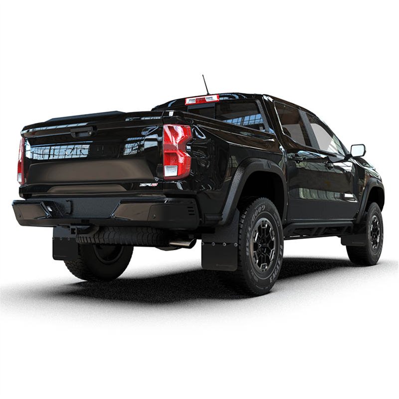 RallyArmor | Black UR Mud Flap Metallic Black Logo - Colorado ZR2 2023-2025