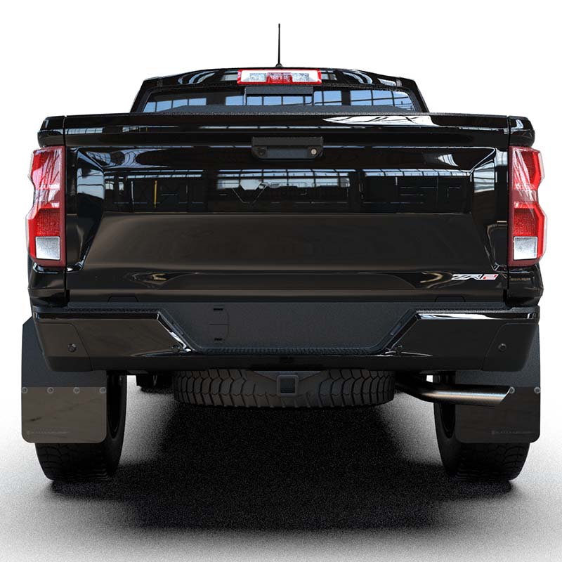 RallyArmor | Black UR Mud Flap Metallic Black Logo - Colorado ZR2 2023-2025
