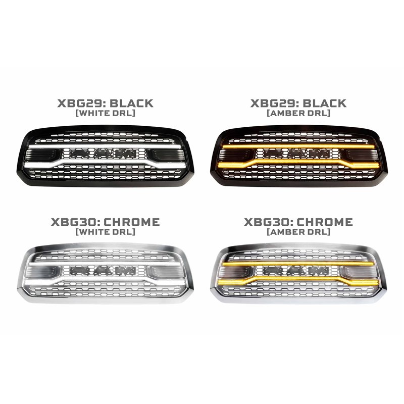 Morimoto | XBG LED Grille (Chrome) - Ram 1500 2013-2018 (Not Rebel)