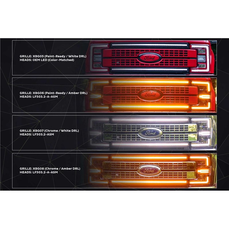 Morimoto | XB LED Headlights (White DRL / Set) - F-250 / F-350 Super Duty 2017-2019
